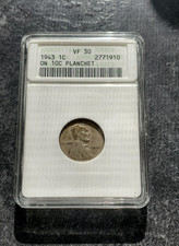 1943 S 1C ANAS VF 30 ERROR
