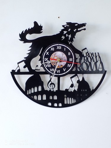 Orologio vinile roma con - in, vinile.