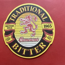 SOTTO BICCHIERE PER BIRRA PUB BAR VINTAGE Camerons Traditional Bitter 1865