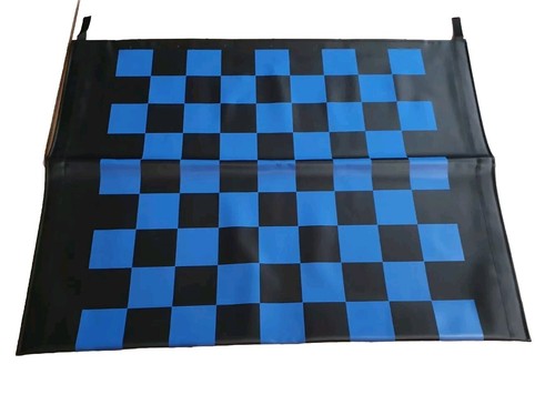Telo scacchi per capote blu - a,