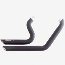 Impianto di scarico Lextek nero per Harley Davidson Sportster 883/1200 (04-13) nudo