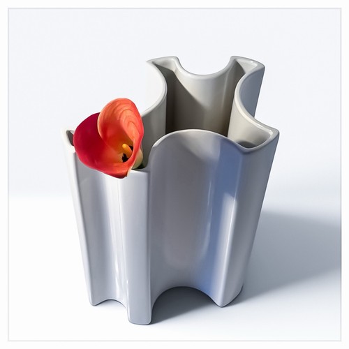 Vaso ceramica smaltata - vaso,
