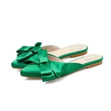 ciabatte sabot verde lucido