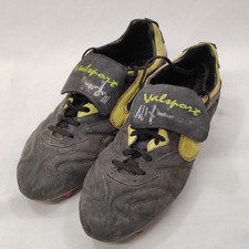 Scarpe calcio Valsport usate con autografo originale Marino Magrin