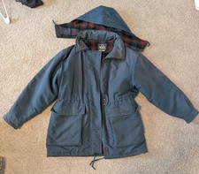 Woolrich Hooded Blue Parka