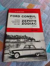 Ford Consul Zephyr Zodiac Mk2 Olyslager Manuale Officina Proprietari Mark 2