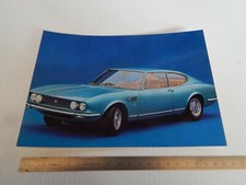 grande cartolina 21 x 15 cm promozionale originale vintage Fiat Dino coupé