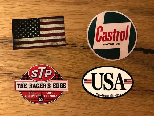 Adesivi vintage usa stp - 4,
