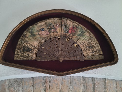 Antico ventaglio scena - , di