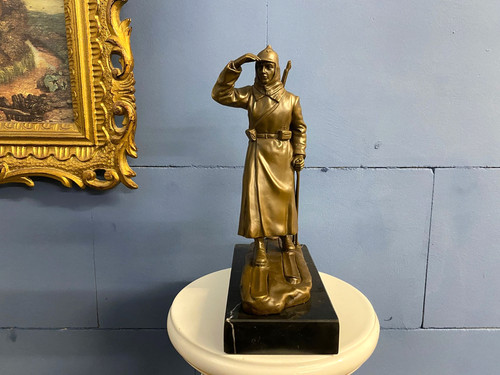 Scultura bronzo soldato - scultura,
