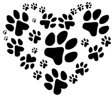 Modello stencil Mylar Pawprint