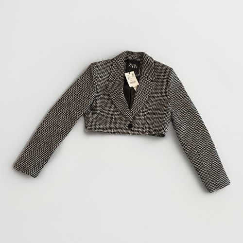Blazer zara tweed - zara, donna