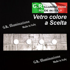 PLAFONIERA MODERNA A LED 4 L. Ø96X25 LAMPADA DA SOFFITTO ARGENTO CUCINA Gondola