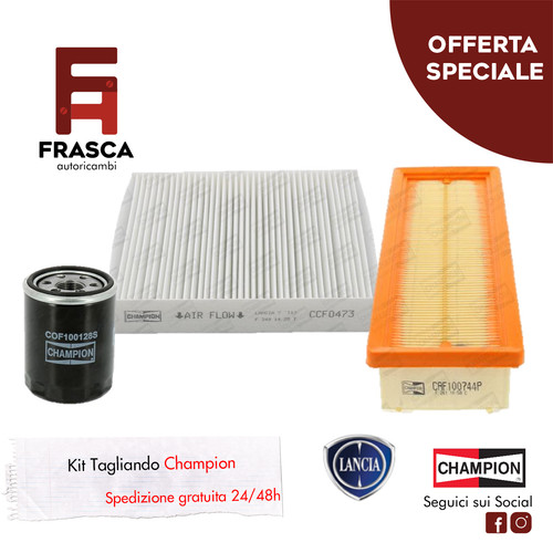 Kit tagliando tre filtri - tre,