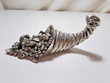 Cornucopia in argento 925 Astuni - silver plated. Lunga circa 12 cm soprammobile