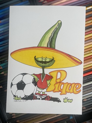 Messico mascotte piqué - messico, 86