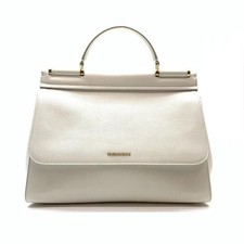 Borsa a tracolla D&G Dolce & Gabbana Dolce & Gabbana Sicily a 2 vie bianca