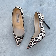 Jimmy Choo | Décolleté a punta in vera pelle leopardata ponyhair vintage (37)