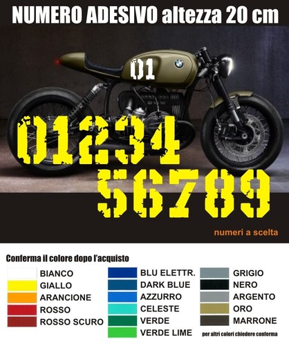 Numero adesivo personalizzato