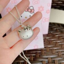 Collana con ciondolo Hello Kitty di lusso in argento sterling 925