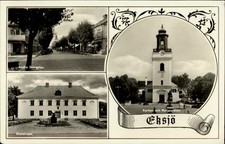 Chiesa di Ekenas Ekenas Finlandia cartolina d'epoca s553