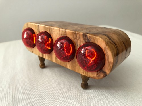 Unico orologio nixie legno - unico,