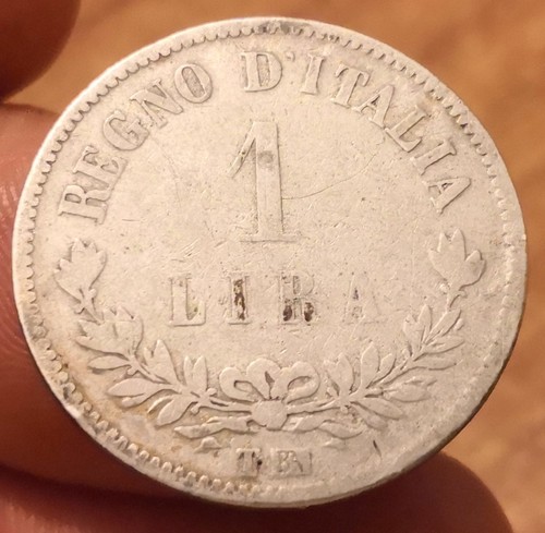 Moneta lira 1863 torino - 1,