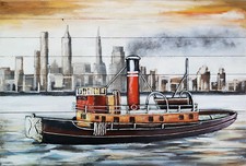 Quadro tridimensionale Moderno Design in Rilievo SkyLine 3D 82x120 cm