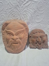 Pair of Terracotta Masks