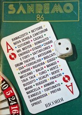 SANREMO '86 . Spartito Musicale . Ottime condizioni pari al nuovo
