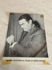 Rarissima foto Nereo Rocco con Orologio Bulova Accutron anni 70 originale