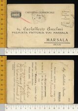 16149] TRAPANI  COMMERCIALE FATTORIA CARLALBERTO ANSELMI VINO MARSALA - 1901