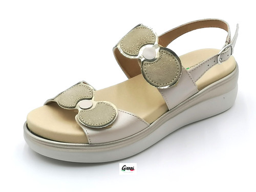 Sandali donna zeppa cinzia - sandali,