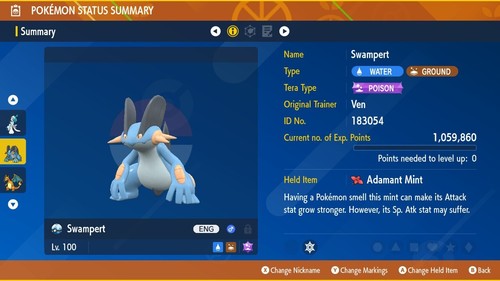 Swampert mightiest mark - mightiest,