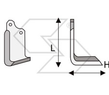 20 x ZAPPETTE ZAPPE SQUADRO