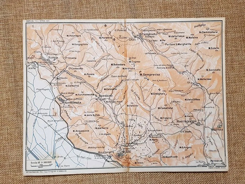 Carta cartina del 1924 - o,