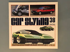Rivista CAR STYLING n38 Spring 1982 Magazine Ingl Giapponese Design Style Auto