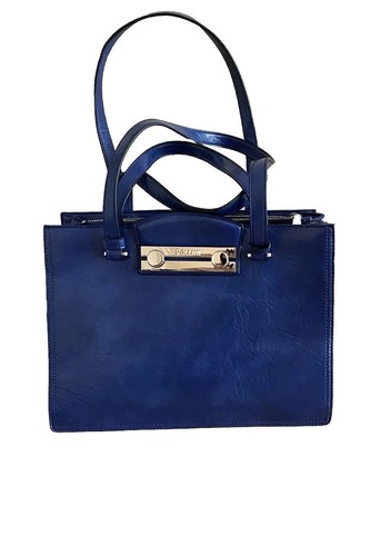 Borsa pollini pelle blu - borsa,
