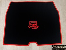 Tappeto auto tappetino bagagliaio per Chrysler Dodge Viper RT10 nero rosso velluto