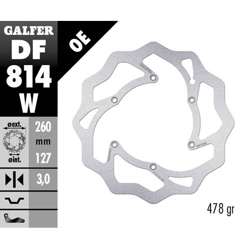 Disco freno galfer wave - wave, per