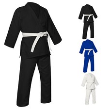 Abito Karate Uomo Donna Karate Gi Arti Marziali Uniforme Karate per Bambini con Cintura Omaggio