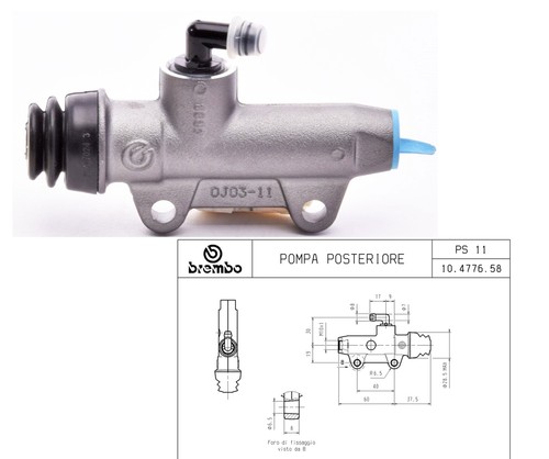 Pompa freno brembo posteriore - brembo,