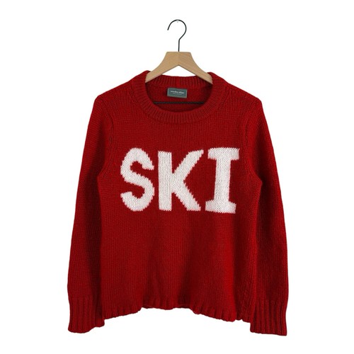Maglione sci navi legno - navi, rosso
