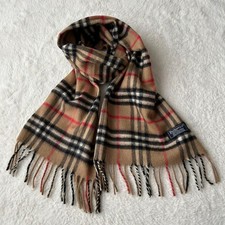Sciarpa Burberry Nova Check Cashmere Silenziatore Stola Scialle Autentica Usata