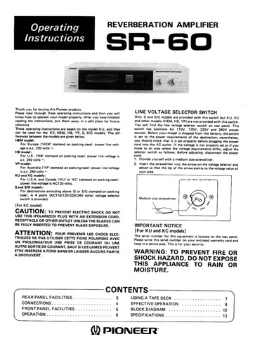 Pioneer ricevitore - sr-60,