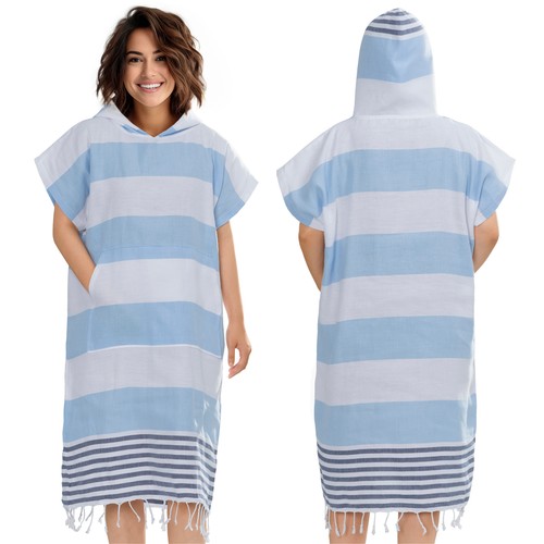 Accappatoio poncho surf donna - accappatoio,