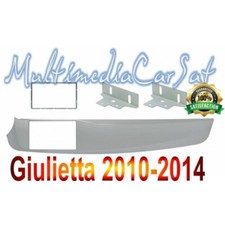 Auto Mascherina Autoradio Doppio 2 Din Alfa Romeo Giulietta '10 a '14 Grigio 