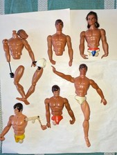 Lotto Vintage 6 Big JIM per ricambi Mattel