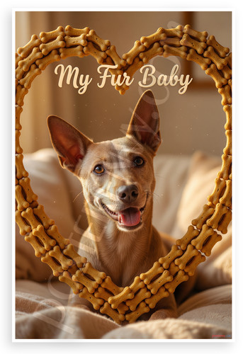 Poster fur baby - my,
