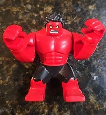 Lego Red Hulk Yellow Eyes